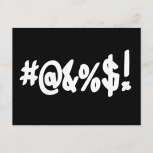 Cartão Postal Símbolos Engraçados E Engraçados De Cartoon