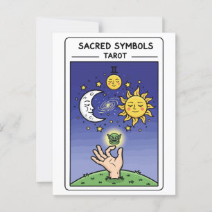 Cartão Postal Símbolos Sagrados Tarot