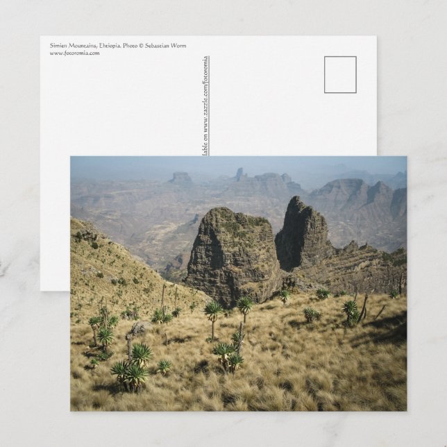 Cartão Postal Simien Mounains Etiópia (Frente/Verso)