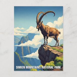 Cartão Postal Simien Mountain National Park Etiópia Viagem