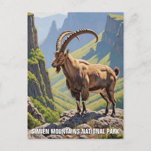 Cartão Postal Simien Mountain National Park Etiópia Viagem