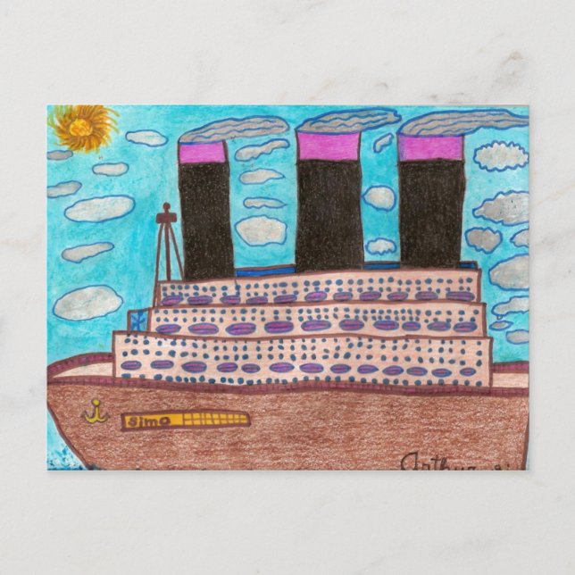 Cartão Postal Simo Ir À Volta Da Nave (Frente)