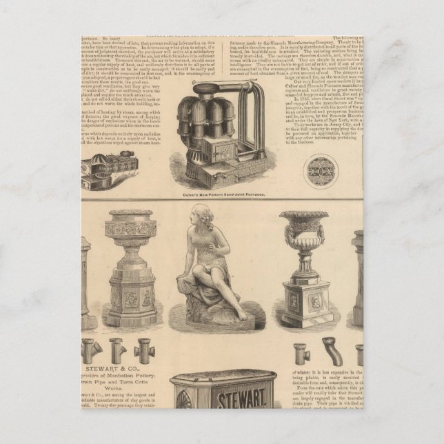 Cartão Postal Simouros Manufacturing Company Stewart (Frente)