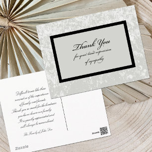 Cartão Postal Simpatia da Cinza Clássica Obrigado Cartão-Postal