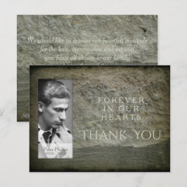 Cartão Postal Simpatia de Foto de Muro de Pedra Obrigado Cartaz