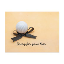 Simpatia de golfe, desculpe pela sua perda com arc