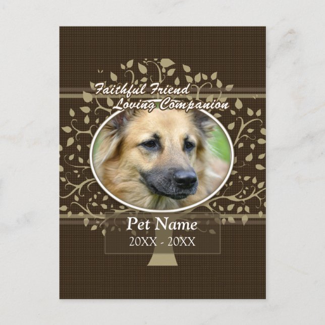 Cartão Postal Simpatia Personalizada de Pet Amigo Fiel (Frente)