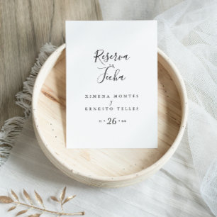 Cartão Postal Simple Reserva la Fecha