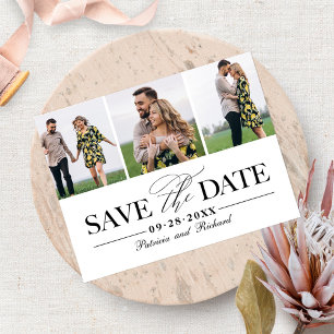 Cartão Postal Simples Estilo de C Casamento Salvar A Data 3 Foto