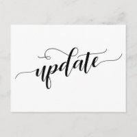 Simples Notícia de Atualização de Casamento Adiado