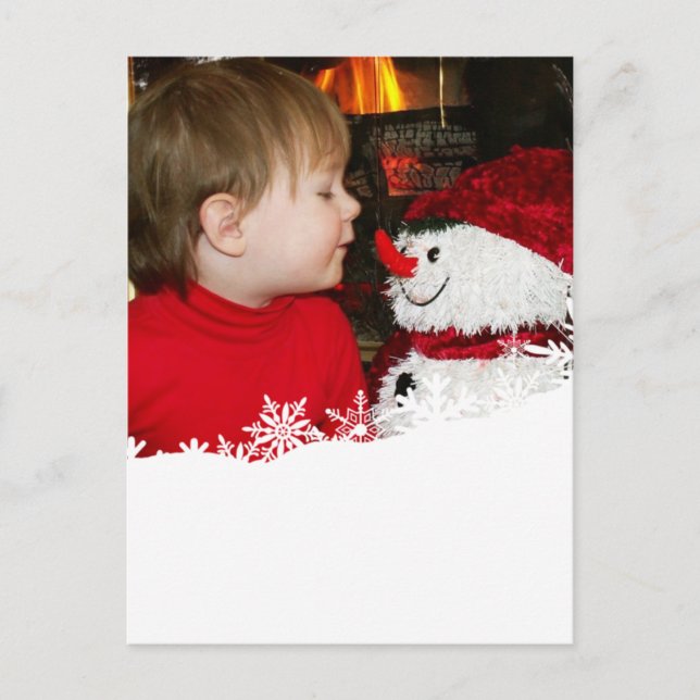 Cartão Postal Simplesmente nevar... (Frente)