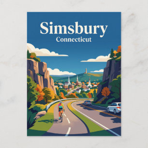 Cartão Postal Simsbury Connecticut