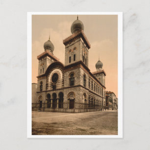 Cartão Postal Sinagoga do excelente de Turim, Piemonte, Itália