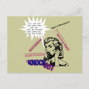 Cartão Postal Sinais de Menopausa