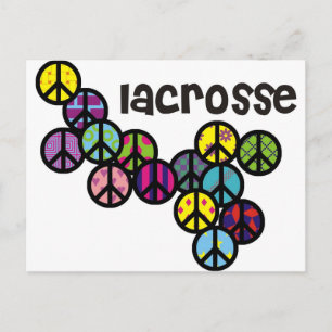 Cartão Postal Sinais de paz de Lacrosse preenchidos