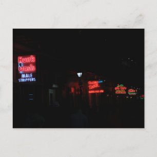 Cartão Postal Sinais Neon de Nova Orleans
