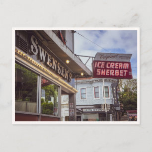 Cartão Postal Sinal da Sorveteria Hyde Street San Francisco