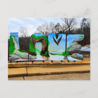 Cartão Postal Sinal de Amor no Parque Estadual da Ponte Natural