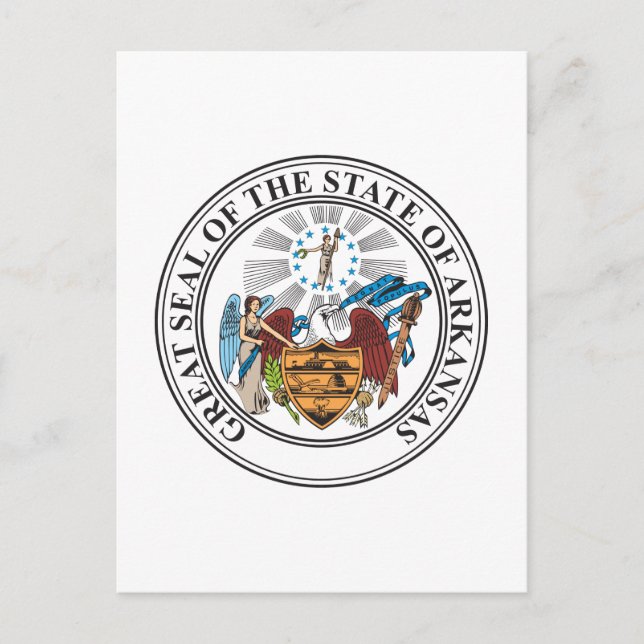 Cartão Postal sinal de Arkansas (Frente)