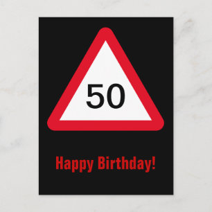 Cartão Postal Sinal de Atenção: 50º Aniversário