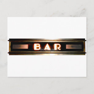 Cartão Postal Sinal de bar