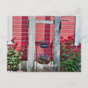 Cartão Postal Sinal de boas-vindas da Visby,