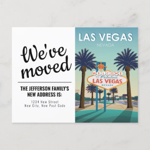 Cartão Postal Sinal de Boas-vindas de Las Vegas Nevada Nós nos m