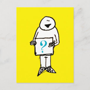 Cartão Postal Sinal de Cara de Cara Feliz Desenho Animado Ponto