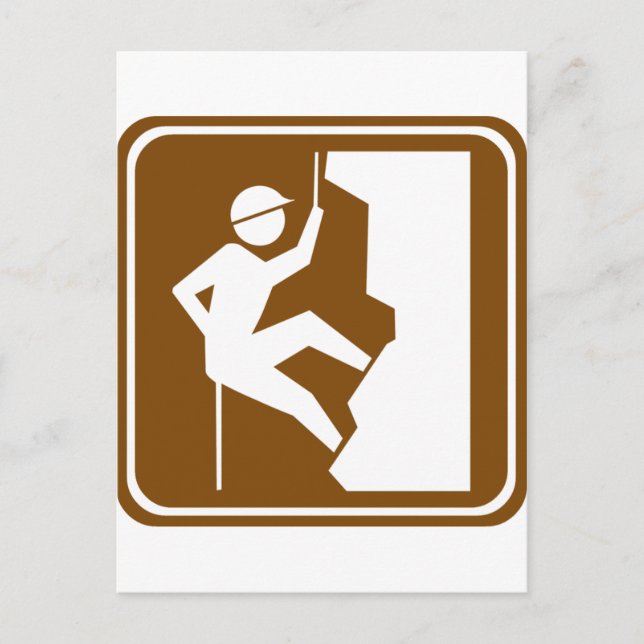 Cartão Postal Sinal de Escala Rochosa (Frente)