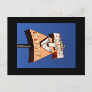 Cartão Postal Sinal de Estilo Neon Alto