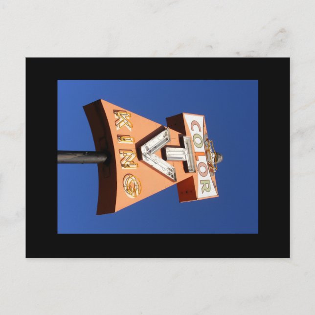 Cartão Postal Sinal de Estilo Neon Alto (Frente)