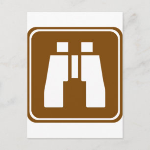 Cartão Postal Sinal de Estrada Cênico de Sobreposição