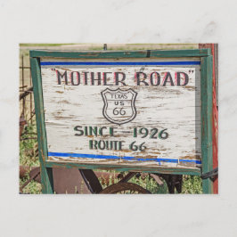 Cartão Postal Sinal de Estrada-Mãe - Rota 66