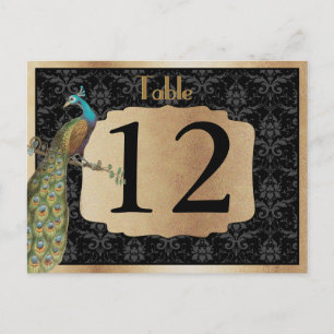 Cartão Postal Sinal de mesa de sobremesa doce dourado escuro de