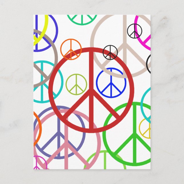 Cartão Postal Sinal de paz (Frente)