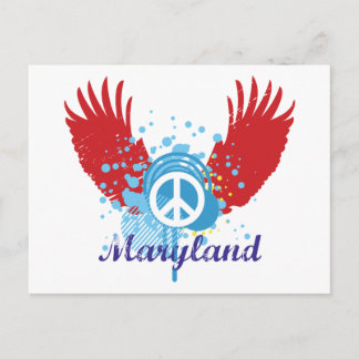 Cartão Postal Sinal de Paz de Maryland