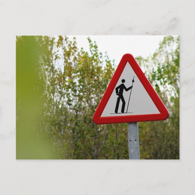 Cartão Postal Sinal de peregrino (Frente)