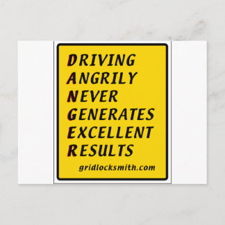 Cartão Postal sinal de PERIGO