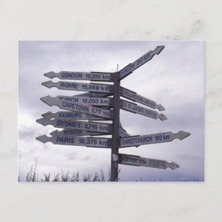 Cartão Postal Sinal de posto