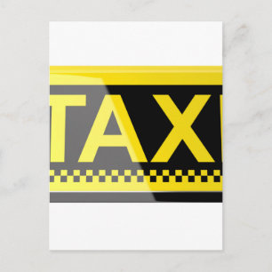 Cartão Postal Sinal de táxi