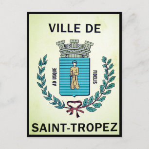 Cartão Postal sinal de ville santo-tropez