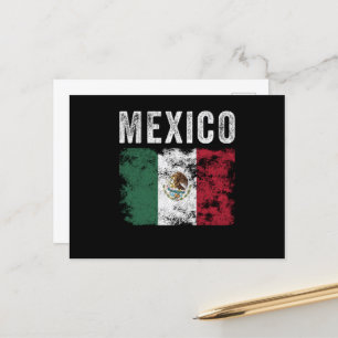 Cartão Postal Sinal do México - Sensação - Bandeira Mexicana