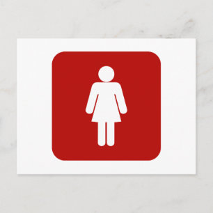 Cartão Postal Sinal feminino