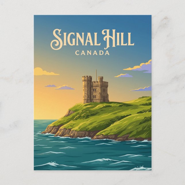 Cartão Postal Sinal Hill Canadá (Frente)