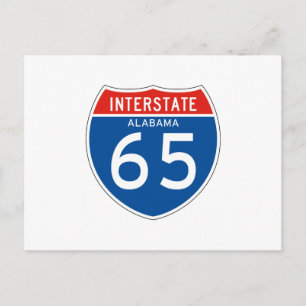 Cartão Postal Sinal Interestadual 65 - Alabama