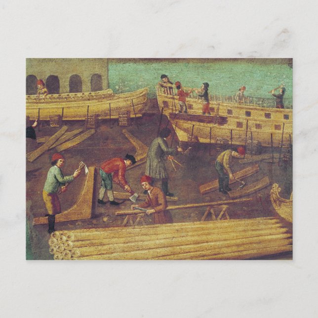 Cartão Postal Sinal para a Família Marangoni de construtores nav (Frente)