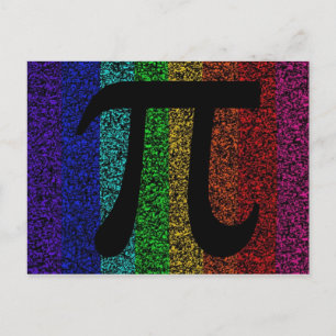Cartão Postal Sinal Pi Preto