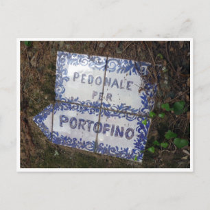 Cartão Postal sinal portofino