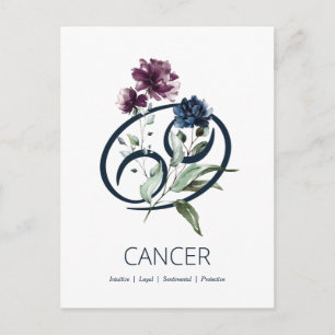 Cartão Postal Sinal Zodiac - Estrela do cancer