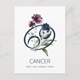 Cartão Postal Sinal Zodiac - Estrela do cancer